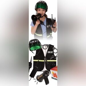 NEW SWAT Police Costume 5 pieces for boys or girls